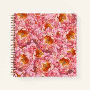 Pink Peony Notitieboek