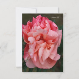 Pink Peony Notitiekaartje
