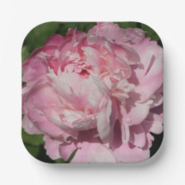 Pink Peony Papieren Bordje