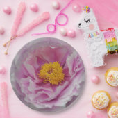 Pink Peony Papieren Bordje (Feest)