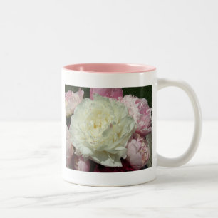Pink Peony Peonies Floral Mok