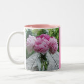 Pink Peony Peonies Vase Arrangement Mok (Links)