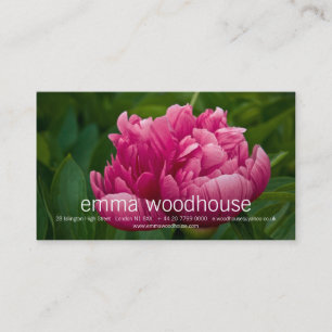 Pink Peony Personal Visitekaartje