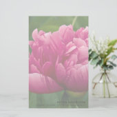 Pink Peony Persoonlijke schrijfbenodigdheden Briefpapier (Staand voorkant)