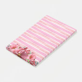 Pink Peony Post-it® Notes (Schuin)