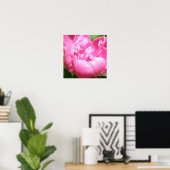 Pink Peony Poster (Thuiskantoor)