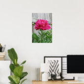 Pink Peony Poster (Thuiskantoor)