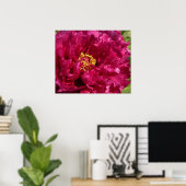 Pink Peony Poster Print (Thuiskantoor)