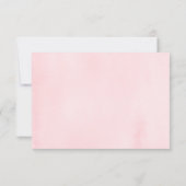 Pink Peony Roos Gold Baby shower Hartelijk dank Bedankkaart (Achterkant)