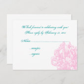 Pink Peony RSVP (Voorkant / Achterkant)