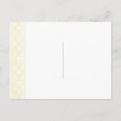 Pink Peony Simple Wedding RSVP Uitnodiging Briefkaart (Achterkant)