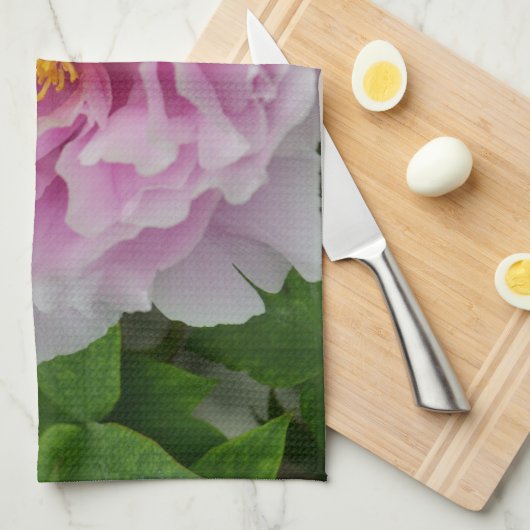 Pink Peony Theedoek (Quarter Fold)