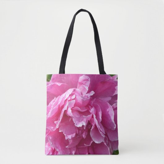 Pink Peony Tote Bag (Voorkant)