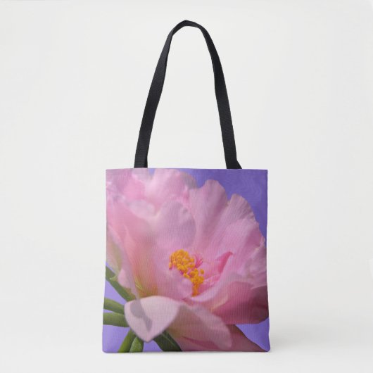Pink Peony Tote Bag (Voorkant)