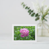 Pink Peony Visitekaartje (Staand voorkant)