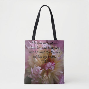 Pink Peony vond het goddelijke.. Tote Bag