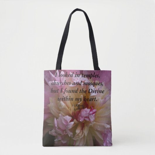 Pink Peony vond het goddelijke.. Tote Bag (Voorkant)