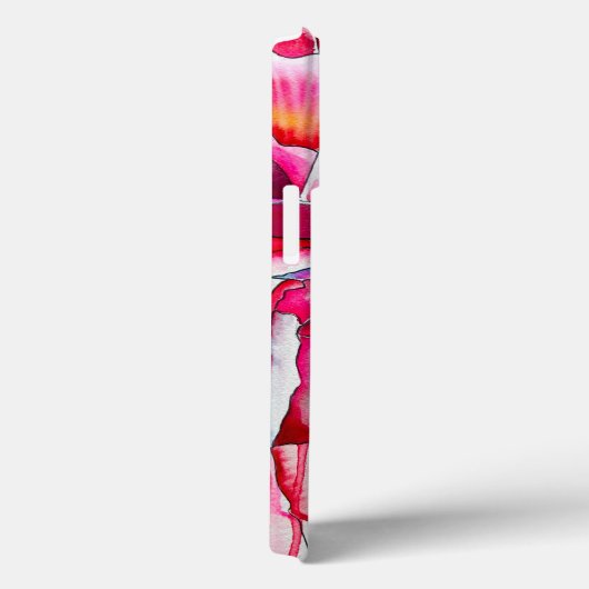 Pink Peony waterverf fine art Case-Mate iPhone Case (Achterkant / Rechts)