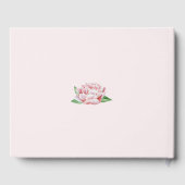 Pink Peony Wedding Gastenboek (Achterkant)