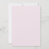 Pink Peony Wedding Invitation Kaart (Achterkant)