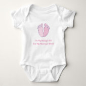 Pink & Perfect: Gepersonaliseerd Bodysuit voor Bab (Voorkant)