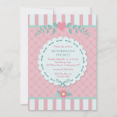 Pink Perfection Moederdag Invitation Kaart (Voorkant)
