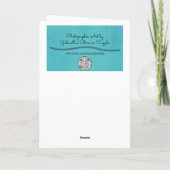 Pink Periwinkle Flowers Garden Art Verjaardag Kaar Kaart (Achterkant)