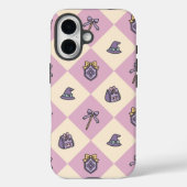Pink Personalized Girly Checkered Case-Mate iPhone Case (Achterkant)