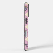 Pink Personalized Girly Checkered Case-Mate iPhone Case (Achterkant / Rechts)