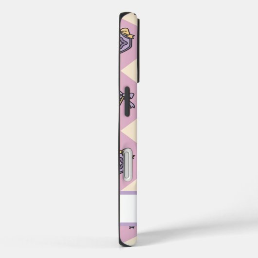 Pink Personalized Girly Checkered Case-Mate iPhone Case (Achterkant / Rechts)