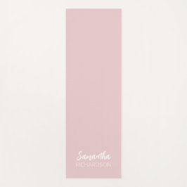 Pink Personalized Monogram Name Yogamat