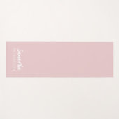 Pink Personalized Monogram Name Yogamat (Voorkant (horizontaal))