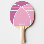 Pink Personalized Ping Pong Paddle with Name Tafeltennisbatje (Achterkant)
