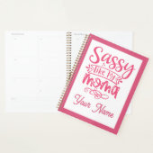 Pink Personalized "Sassy Moma" Planner (Display)