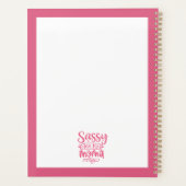 Pink Personalized "Sassy Moma" Planner (Achterkant)