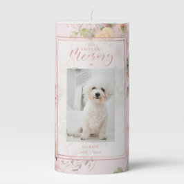 Pink Pet Cat Dog Floral Vintage Romantic Memorial