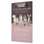 Pink Pet Cat Sitting Pet Veterinary Service Klembord (Links)