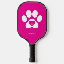 Pink pET pAW dOG cAT Pickleball Paddle