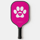 Pink pET pAW dOG cAT Pickleball Paddle (Achterkant)