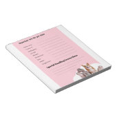Pink Pet Sitter Intake Form Notitieblok (Schuin)