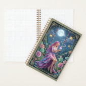 Pink Petal Gown & Glowing Butterfly Fairy Journal Notitieboek (Binnen)