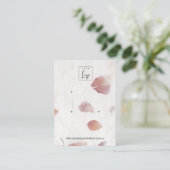PINK PETAL HANDMADE PAPIER 2 STUD EARRING DISPLAY VISITEKAARTJE (Staand voorkant)