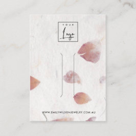 PINK PETAL HANDMADE PAPIER HAIR CLIP DISPLAATS KAA VISITEKAARTJE