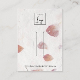 PINK PETAL HANDMADE PAPIER HAIR CLIP DISPLAATS KAA VISITEKAARTJE