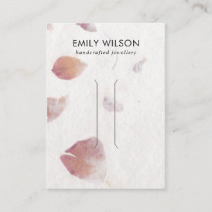 PINK PETAL HANDMADE PAPIER HAIR CLIP DISPLAATS KAA VISITEKAARTJE