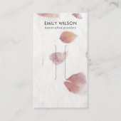 PINK PETAL HANDMADE PAPIER HAIR CLIP DISPLAATS KAA VISITEKAARTJE (Voorkant)