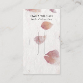 PINK PETAL HANDMADE PAPIER HAIR CLIP DISPLAATS KAA VISITEKAARTJE