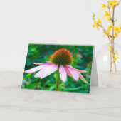 Pink Petals Floral Sympathie Card Kaart (Gele Bloem)