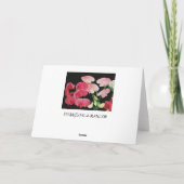 Pink Petals On Sandstone Greeting Cards Feestdagen Kaart (Achterkant)