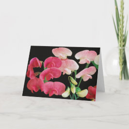 Pink Petals On Sandstone Greeting Cards Feestdagen Kaart